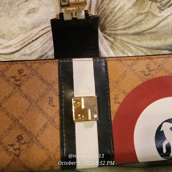 L.A.M.B. by Gwen Stefani Bullseye Wallet Pocket Book Luxury Designer #574 - Picture 3 of 13